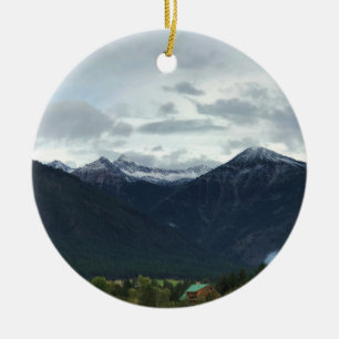 Sawtooth & Hurricane Point, OR Ceramic Ornament