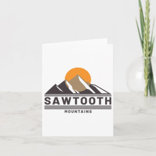 Sawtooth Mountains Idaho Forest Hiking Outdoors  Card