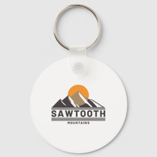 Sawtooth Mountains Idaho Forest Hiking Outdoors Key Ring