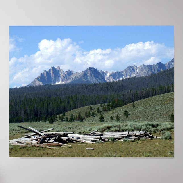 Sawtooth Mountains Print (Front)