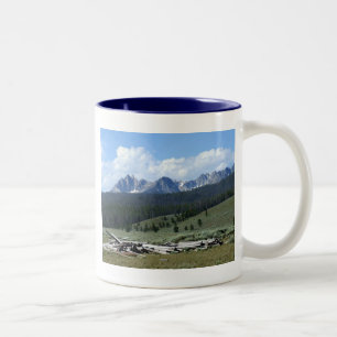 Sawtooth Mountains Two-Tone Coffee Mug