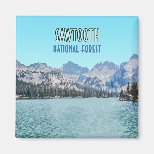 Sawtooth National Forest Idaho Magnet (Front)