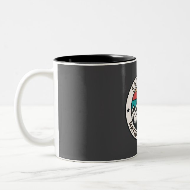 Sawtooth national forest  Two-Tone coffee mug (Left)