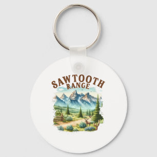 Sawtooth Range Idaho Travel Nature Mountain Explor Key Ring