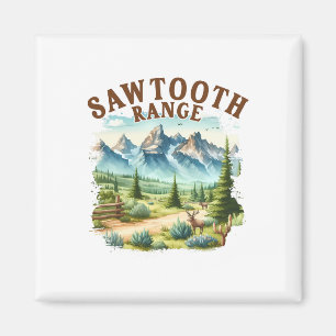 Sawtooth Range Idaho Travel Nature Mountain Explor Magnet