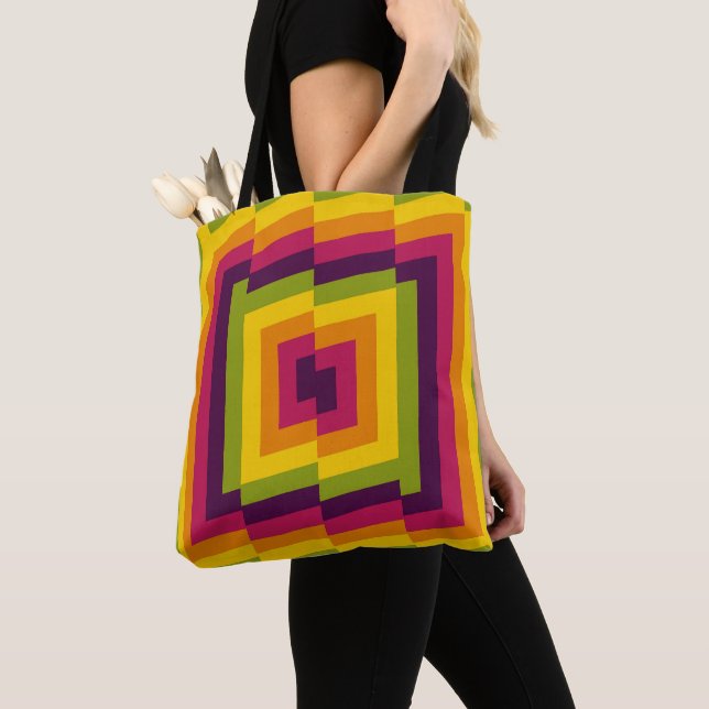 Sawtooth Symphony Tote Bag (Close Up)