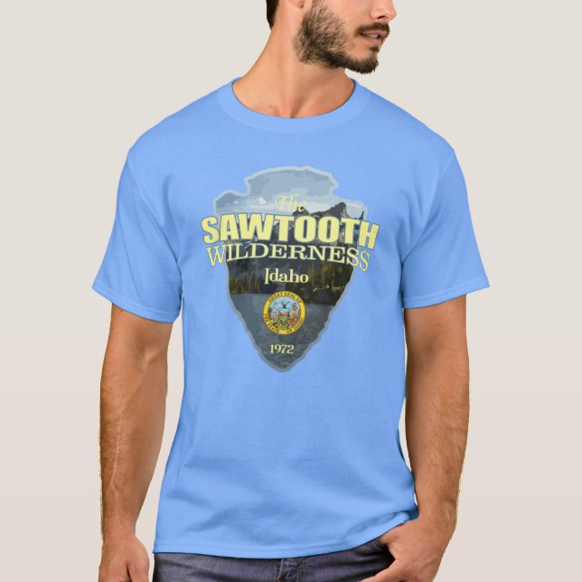 Sawtooth Wilderness arrowhead T-Shirt (Front)