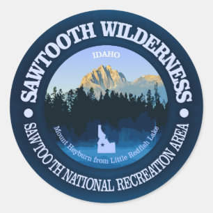 Sawtooth Wilderness Classic Round Sticker