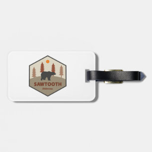 Sawtooth Wilderness Idaho Bear Luggage Tag