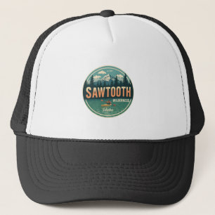Sawtooth Wilderness Idaho Mountain Hiking Alpine Trucker Hat