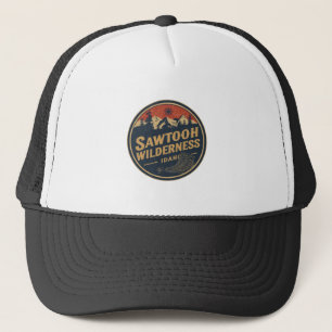 Sawtooth Wilderness Idaho Mountain Hiking Alpine Trucker Hat