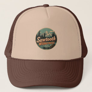 Sawtooth Wilderness Idaho Mountain Hiking Alpine  Trucker Hat