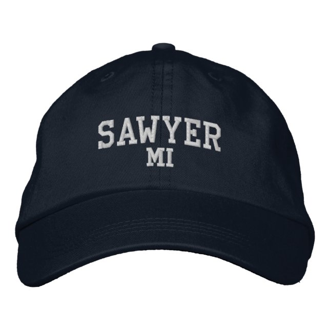 Sawyer Michigan Embroidered Baseball Hat (Front)