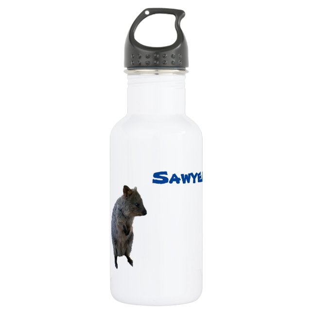 Sawyer Name @ Australian Quokka, Water Bottle (Front)