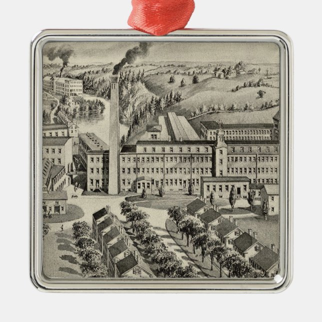 Sawyer Woollen Mills Metal Ornament (Front)