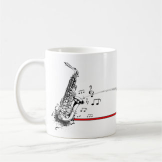 Sax Musical Mug for Music Lovers