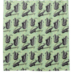 Sax Shower Curtain