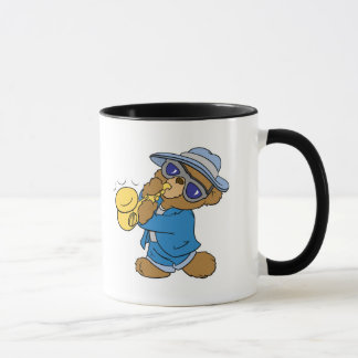 Saxaphone Jazz Blues Bear Mug