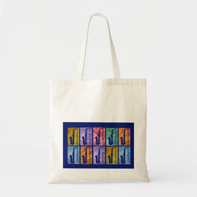 Saxaphone Windows Tote Bag (Front)