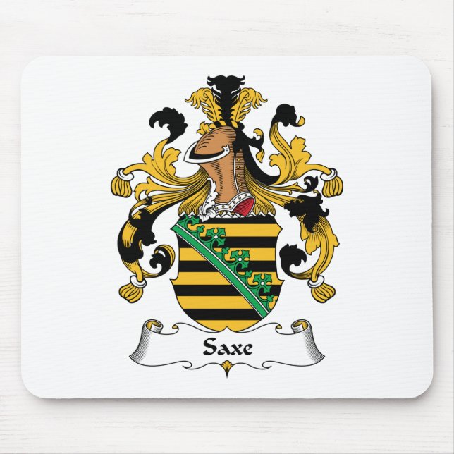Saxe Family Crest Mouse Pad (Front)