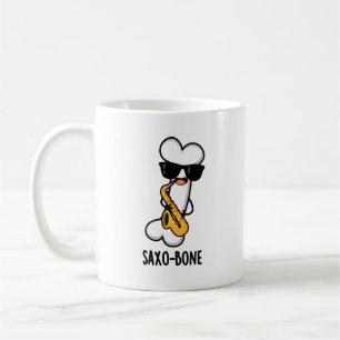 Saxo-bone Funny Bone Funny Music Pun Coffee Mug