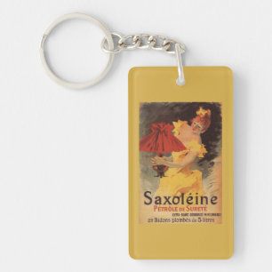 Saxoleine Lamp Oil Red Lampshade Key Ring