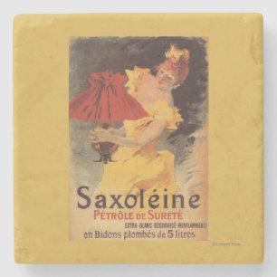 Saxoleine Lamp Oil Red Lampshade Stone Coaster