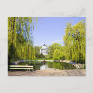Saxon Garden in Warsaw Postcard