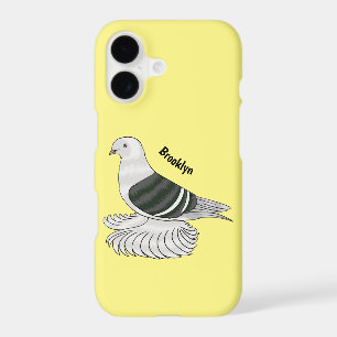 Saxon Shield pigeon bird cartoon illustration