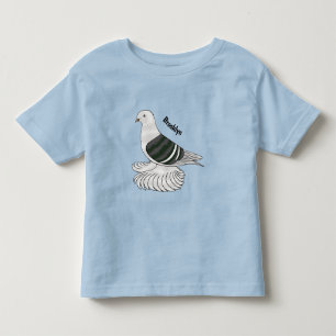 Saxon Shield pigeon bird cartoon illustration Toddler T-Shirt