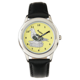 Saxon Shield pigeon bird cartoon illustration Watch