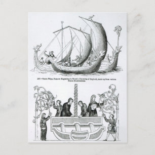Saxon Ship Postcard