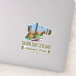 Saxon Switzerland National Park Germany map