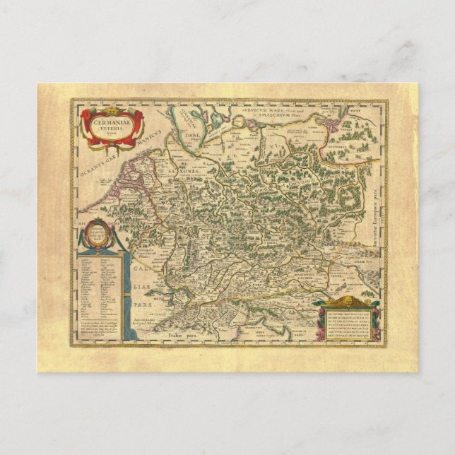 saxony, angles, juteland postcard (Front)