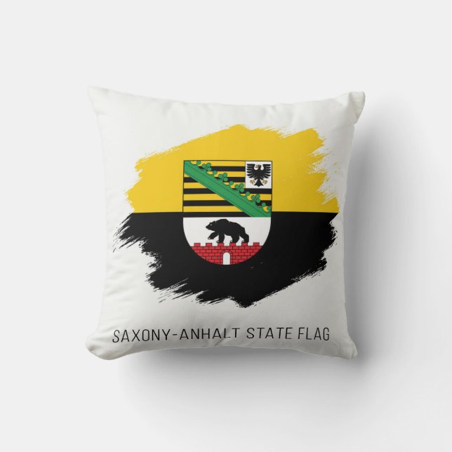 Saxony Anhalt State Flag Cushion (Front)