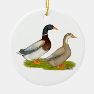 Saxony Ducks Ceramic Ornament
