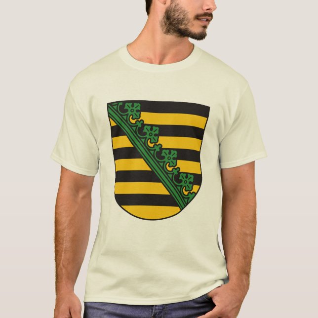 Saxony (Sachsen) Coat of Arms T-shirt (Front)
