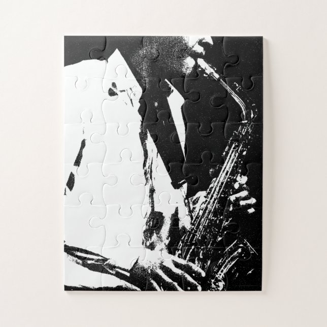 Saxophone 11x14 30pc jpcna jigsaw puzzle (Vertical)