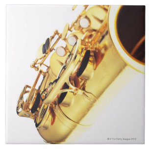 Saxophone 2 ceramic tile