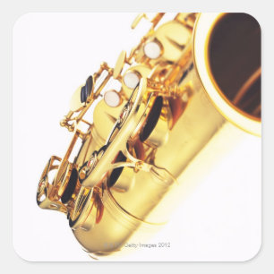 Saxophone 2 square sticker