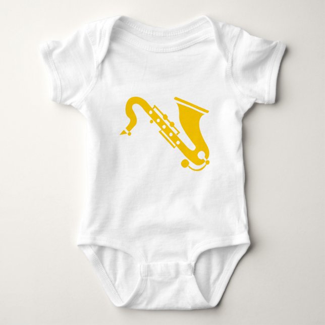 Saxophone - Amber Baby Bodysuit (Front)