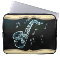 Saxophone And Music Notes 