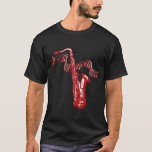 Saxophone and Notes T-Shirt