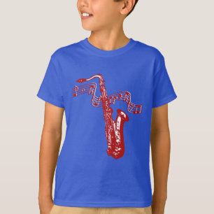 Saxophone and Notes Very Cool T-Shirt