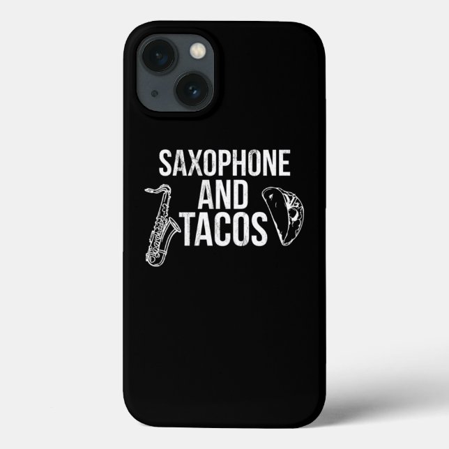 Saxophone And Tacos Funny Taco Band  Case-Mate iPhone Case (Back)