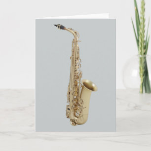Saxophone Blank Greeting Card