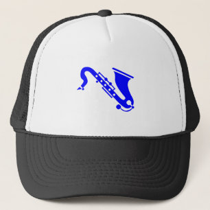Saxophone - Blue Trucker Hat