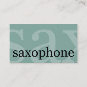 Saxophone Business Card
