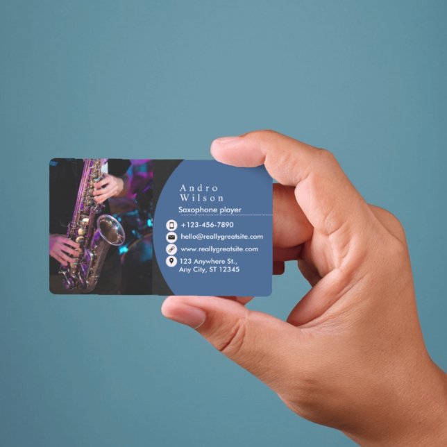 Saxophone Business Card (Saxophone player  Business Card)