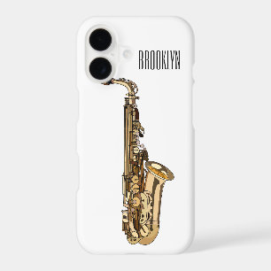 Saxophone cartoon illustration